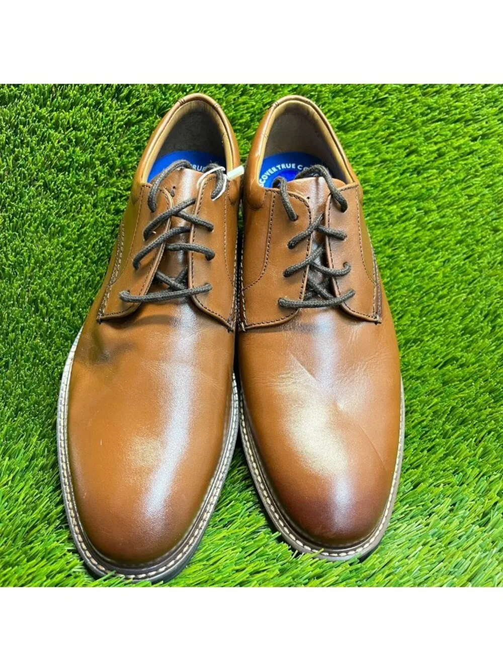 Nunn Bush Calderone Mens Size 10 Brown Casual Classic Plain Toe Oxford Shoes